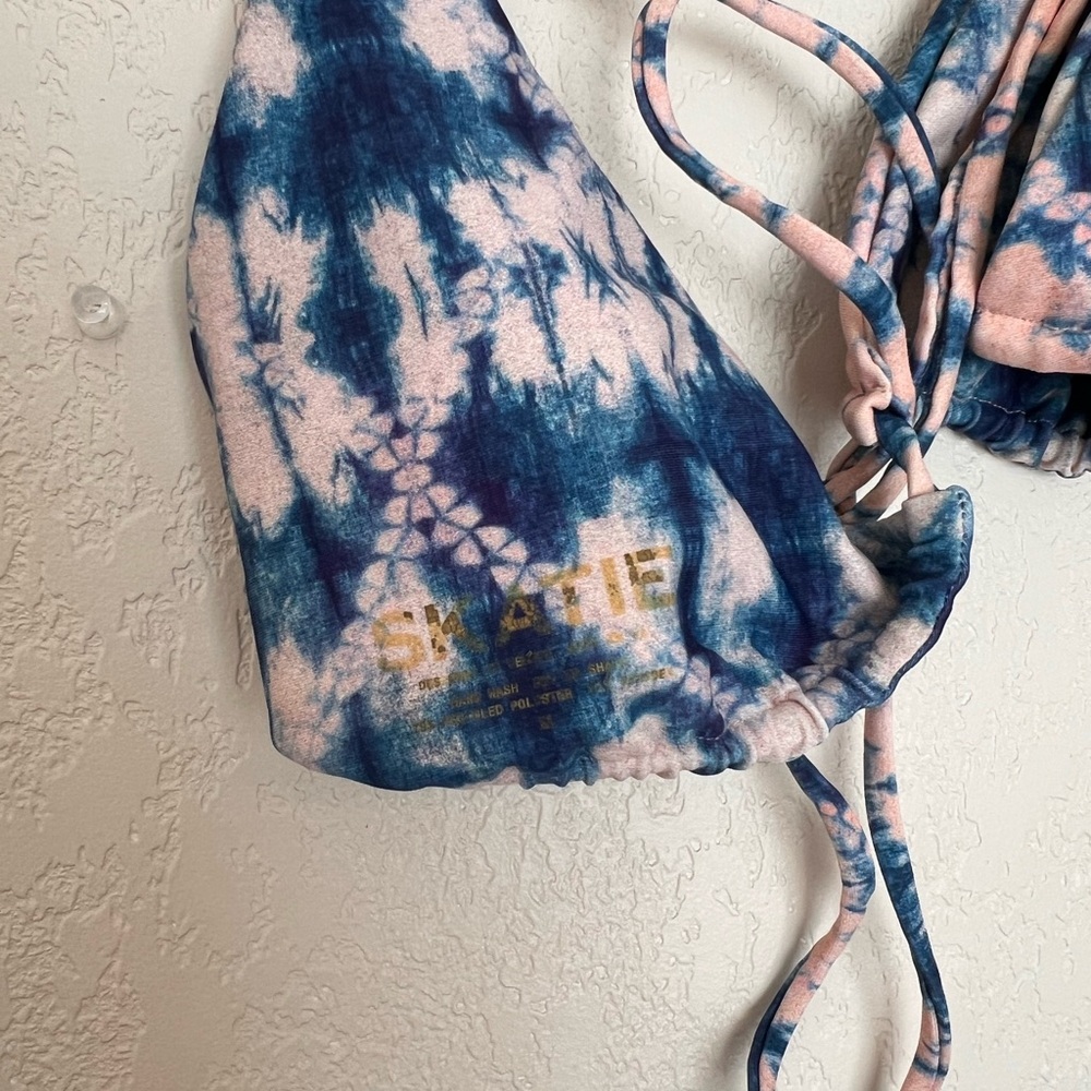 Skatie Indigo - Blue and Pink Tie-Dye Bikini Set - Picture 4 of 7